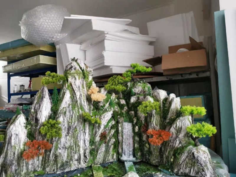 泡沫订制假山造景仿真摄影摄影场场景石头制作摆件