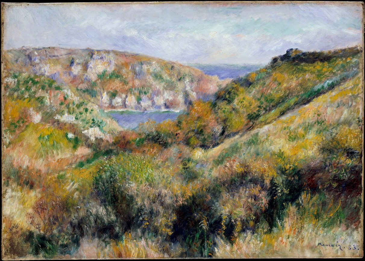 油画风景客厅装饰画壁画挂画欧洲近现代雷诺阿诺阿油画