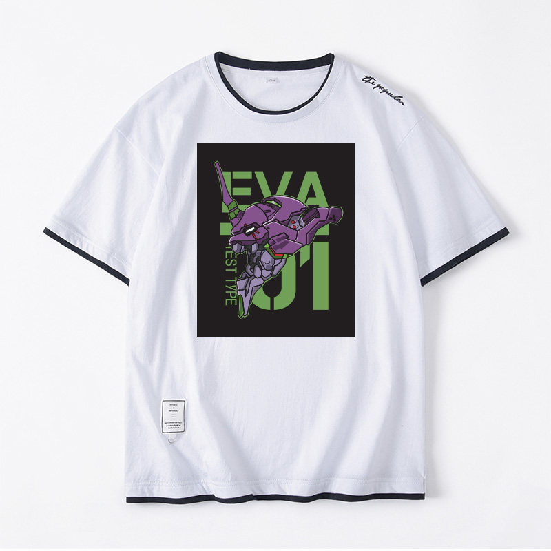 新世纪福音战士eva初号机动漫周边短袖新品两件衣服t恤