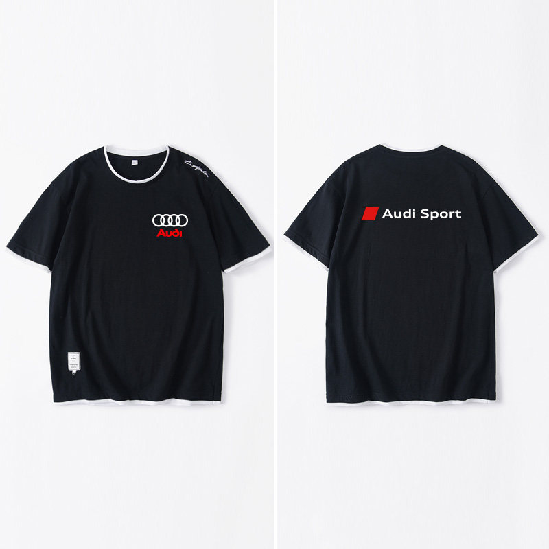 奥迪衣服两件学生短袖员工rs定制店可4st恤