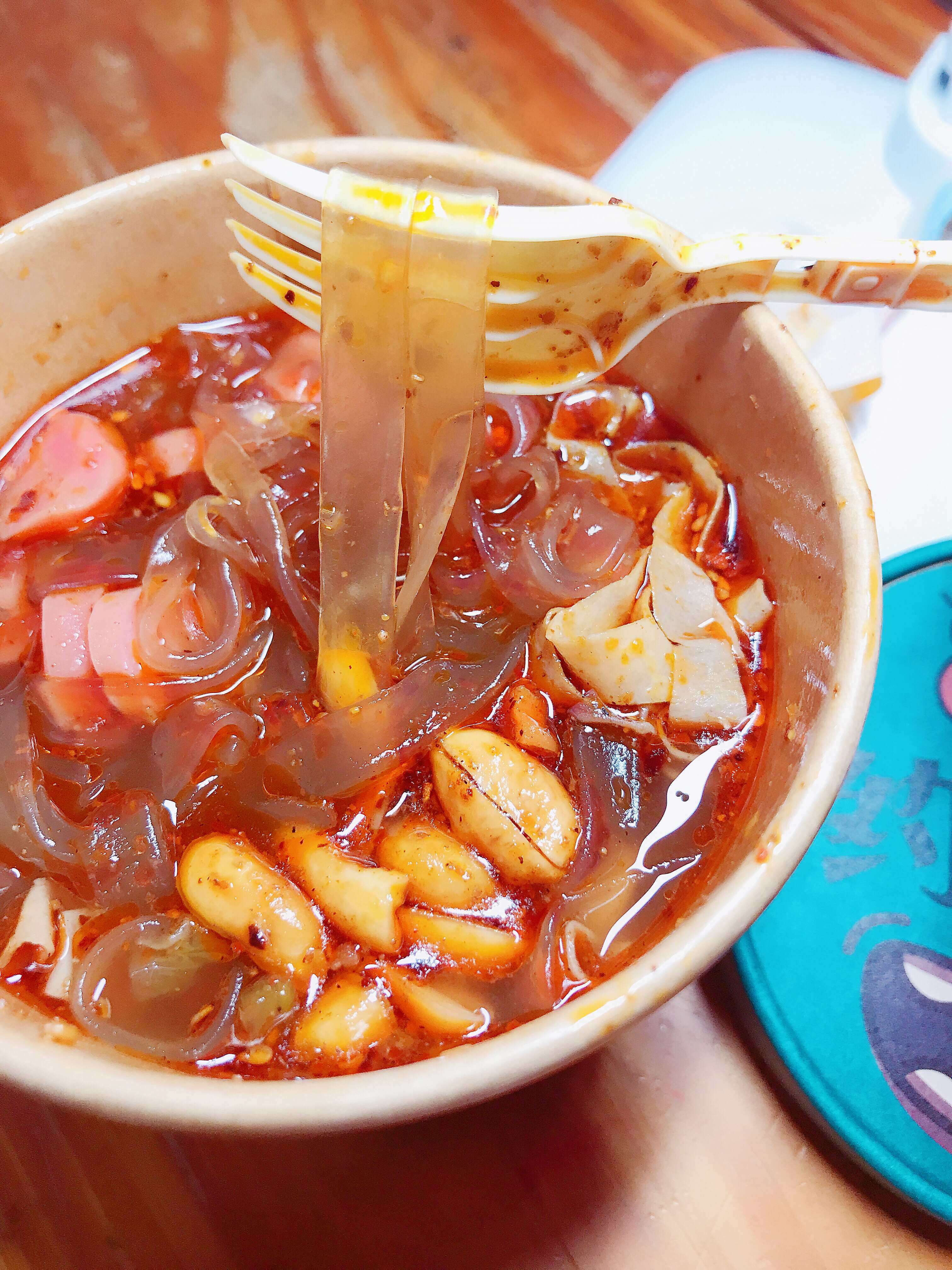 80食堂酸辣粉酸辣宽粉红薯粉即食酸辣粉速食酸辣粉