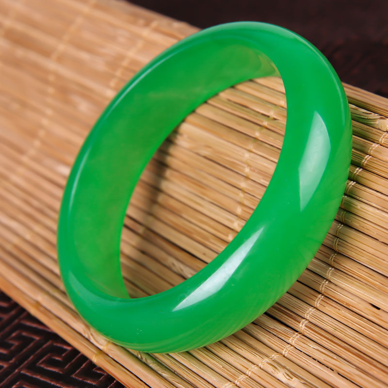 手镯冰种碧绿翡翠翠玉碧绿色玉镯镯子满绿蜀黍手饰