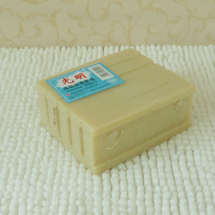 光明老肥皂洗衣皂土臭肥皂劳保皂促销包邮25块(200g)/箱