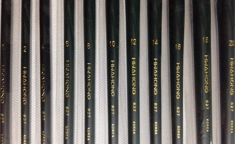 画笔韩国hwahong华虹长杆榛果型半圆水彩水彩画油画水彩笔