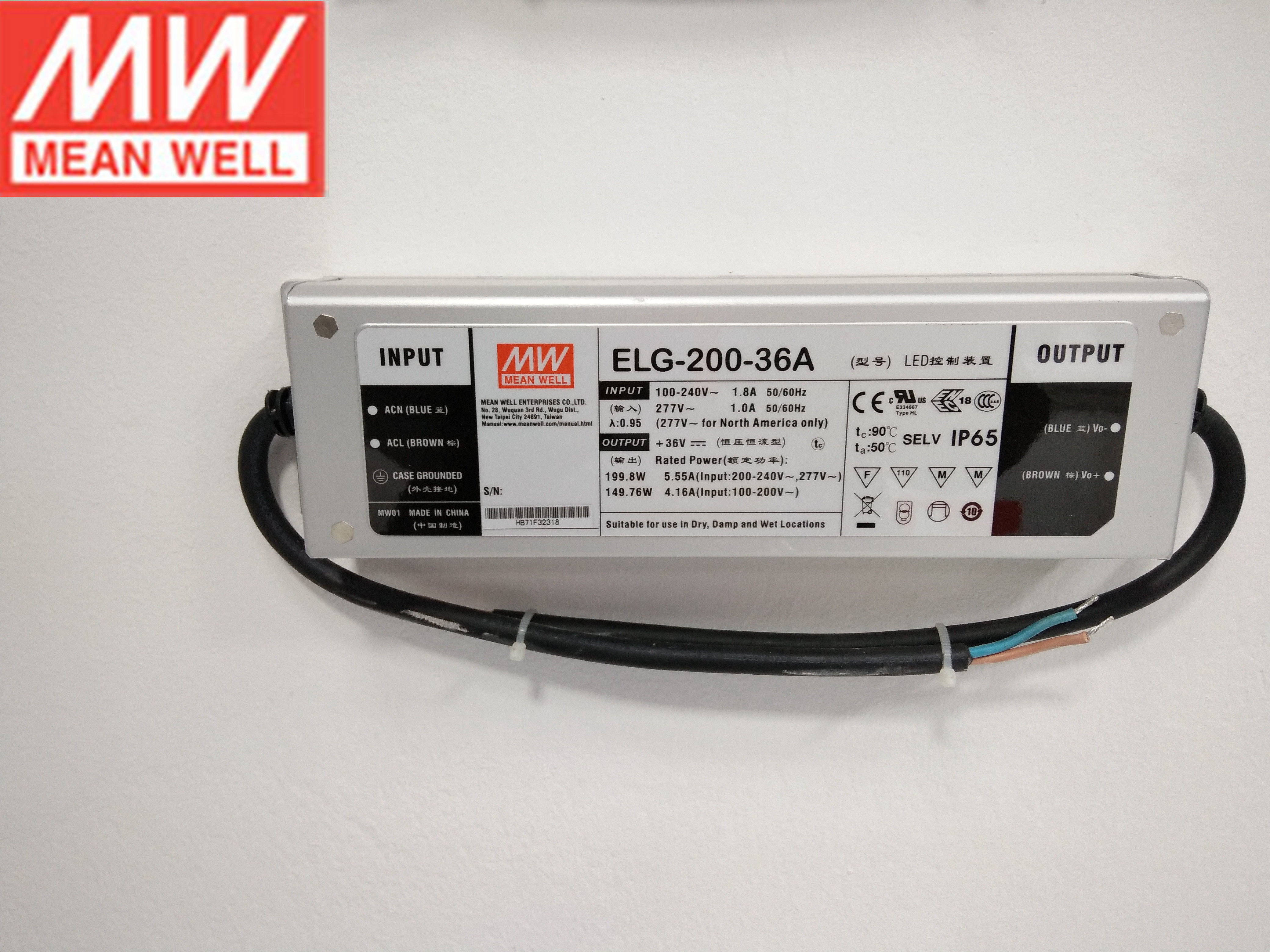 elg-200-36a明纬meanwell电源elg-200-42a24a54a48aled开关电源