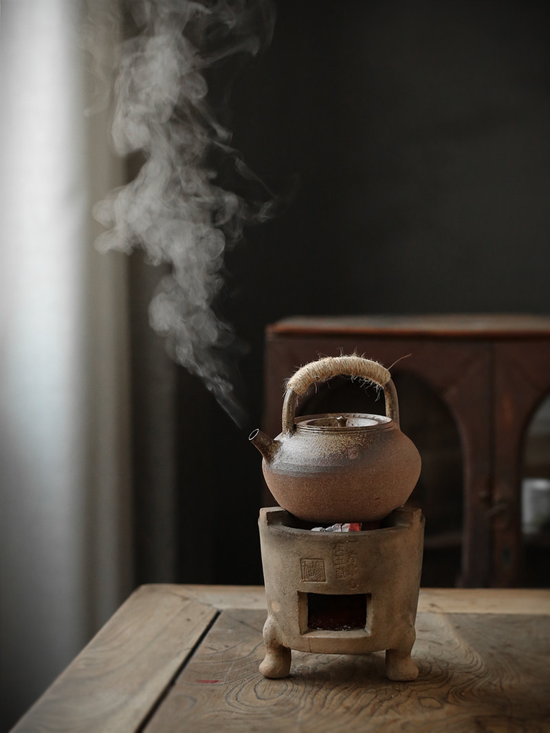 陶壶砂铫手拉烧水水煮茶壶茶诗白泥凉潮州工夫茶道