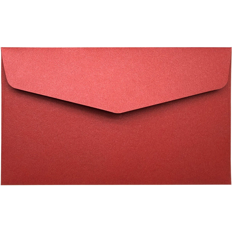红色小信信封250克珠光纸加加厚西式空白纯色信封