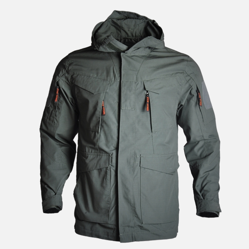 雷神教官战术风衣中长款M65E地狱猫外套春秋迷彩防风冲锋衣登山服