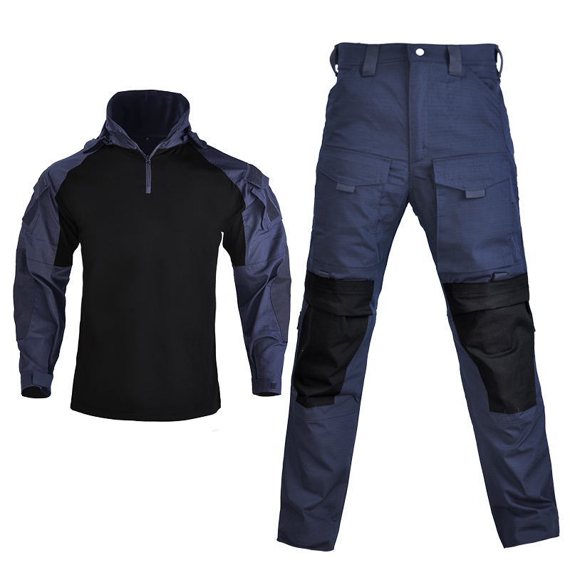 鲸无强袭者G3蛙服速干飞虎蓝教官战术作训服军迷户外运动特战套装