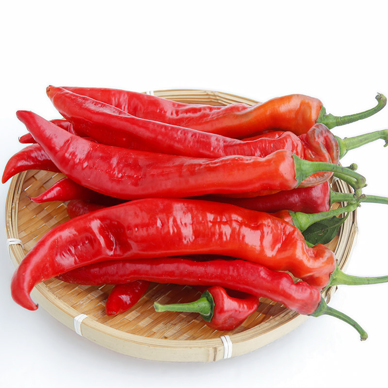 新鲜辣妹子虎皮红辣椒大红尖椒中辣香辣肉厚剁椒辣椒