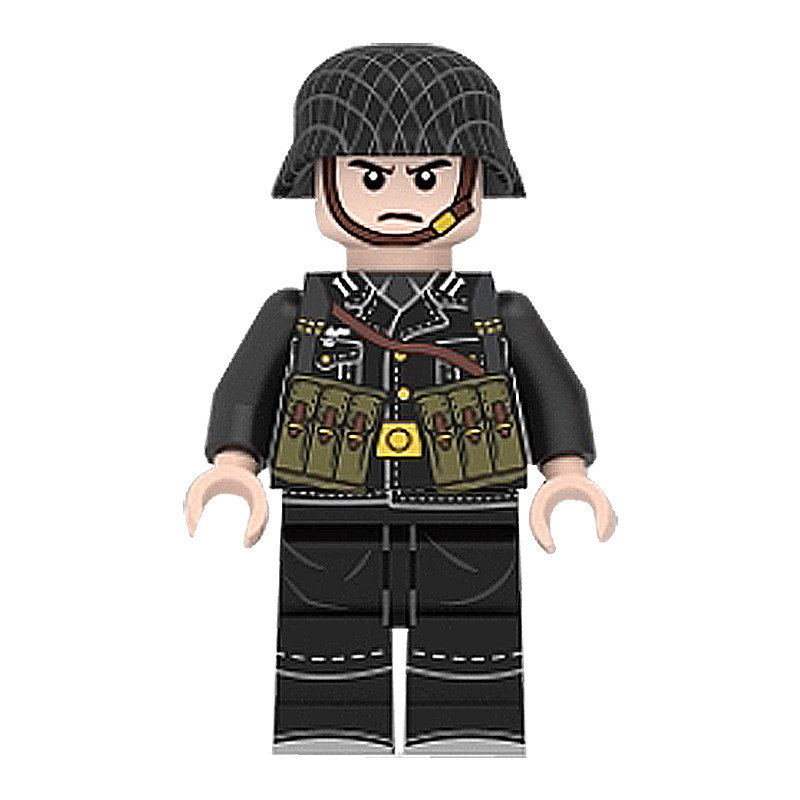 人偶乐高二战时期小人八路军德美拼装军事玩具塑料积木