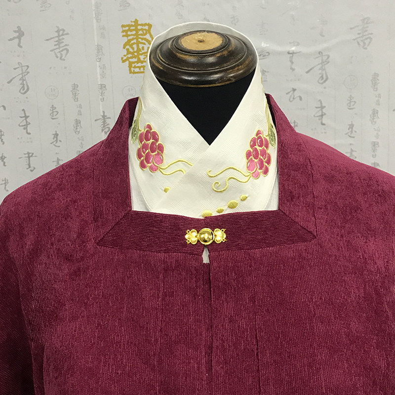 汉服义领护领宋制成人男女女童日常休闲刺绣假领