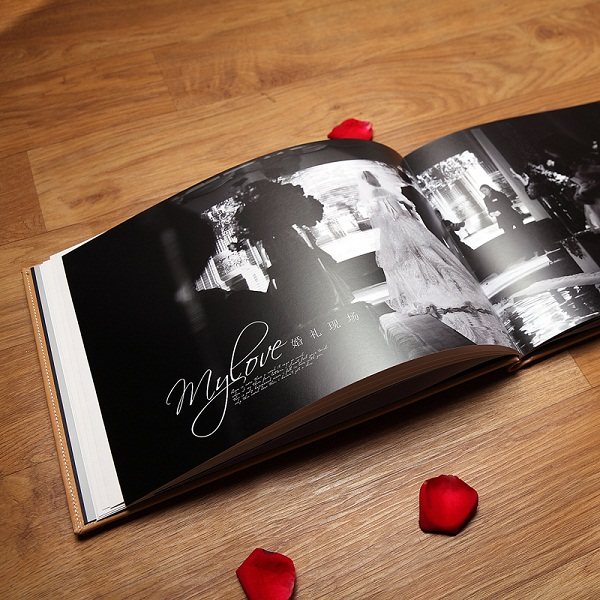 14寸40p摄影写真双面册皮纹照片书定制儿童宝宝个性毕业相册制作