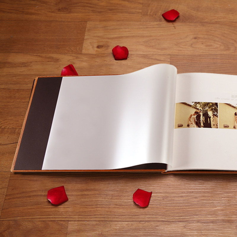 14寸40p摄影写真双面册皮纹照片书定制儿童宝宝个性毕业相册制作