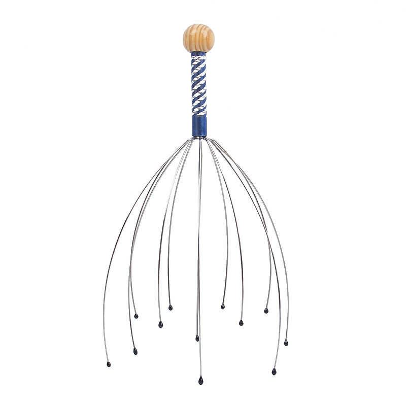 提取经络神器爪抓头灵魂出窍头部八爪鱼抽取挠头头部按摩器