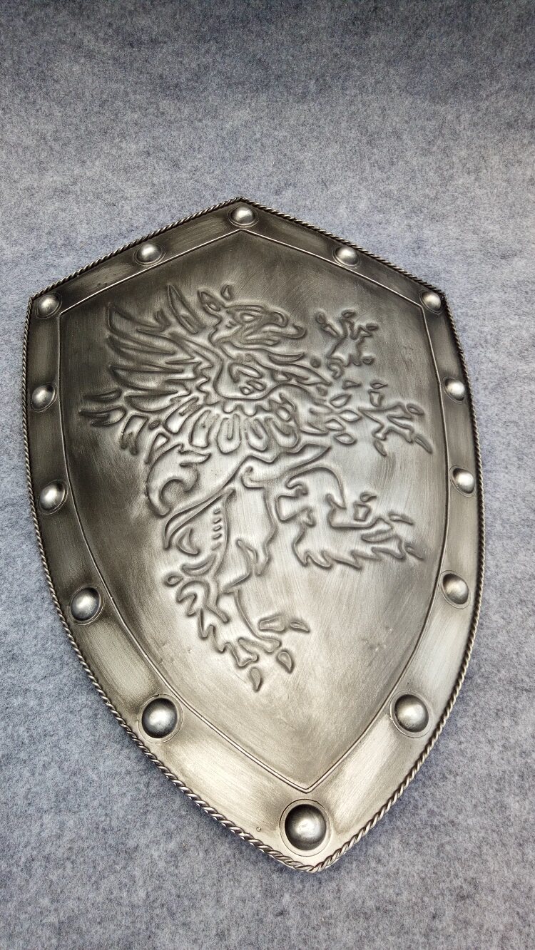 盾牌欧洲中世纪罗马罗马盾手持金属铁壁壁挂古代壁饰