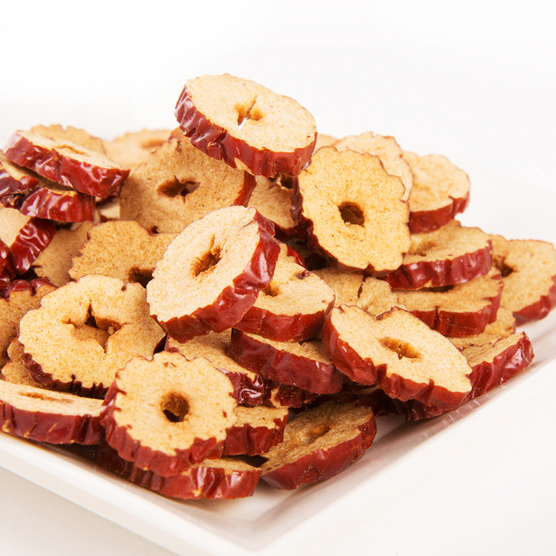 楼兰丝路蜜饯果干红枣枣片新疆灰枣切片无核脆片枣类制品