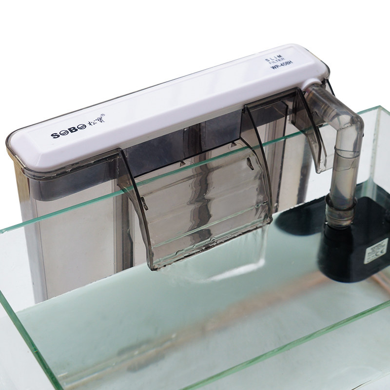 过滤器sobo松宝鱼缸瀑布挂壁外置小水水族箱养鱼过滤设备