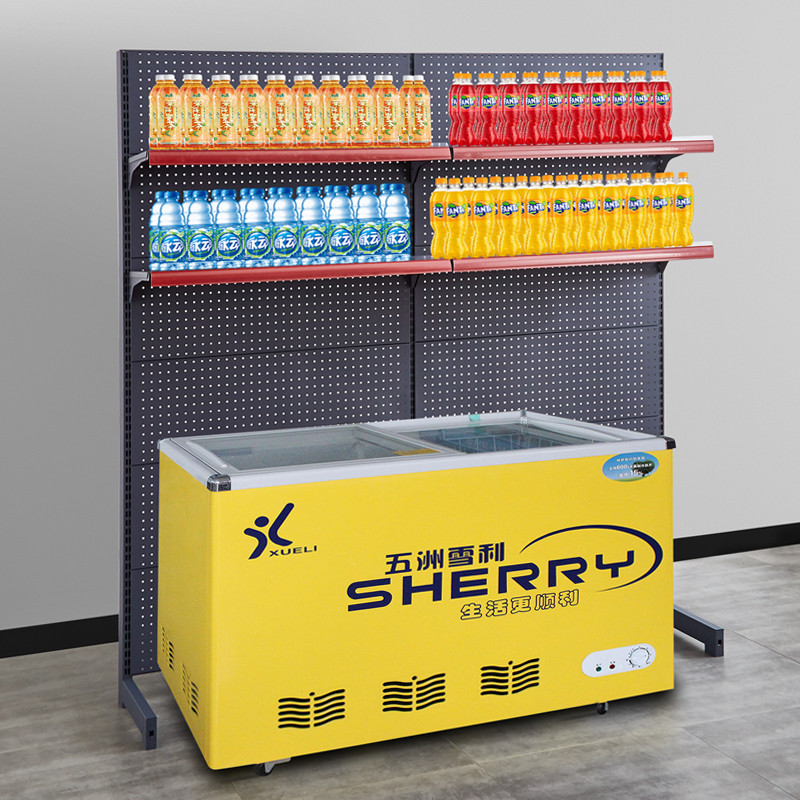 超市冰柜冰箱上方货架伴侣雪糕冷柜饮料架子超市货架