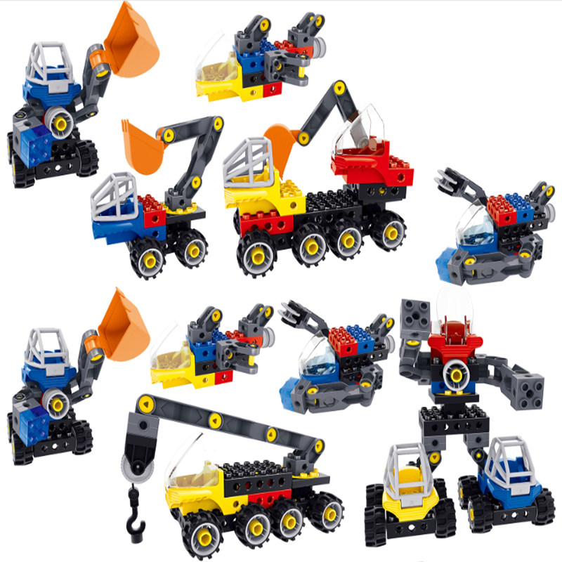 兼容乐高45002百变积木颗粒科教技工工程车机械拼装塑料积木