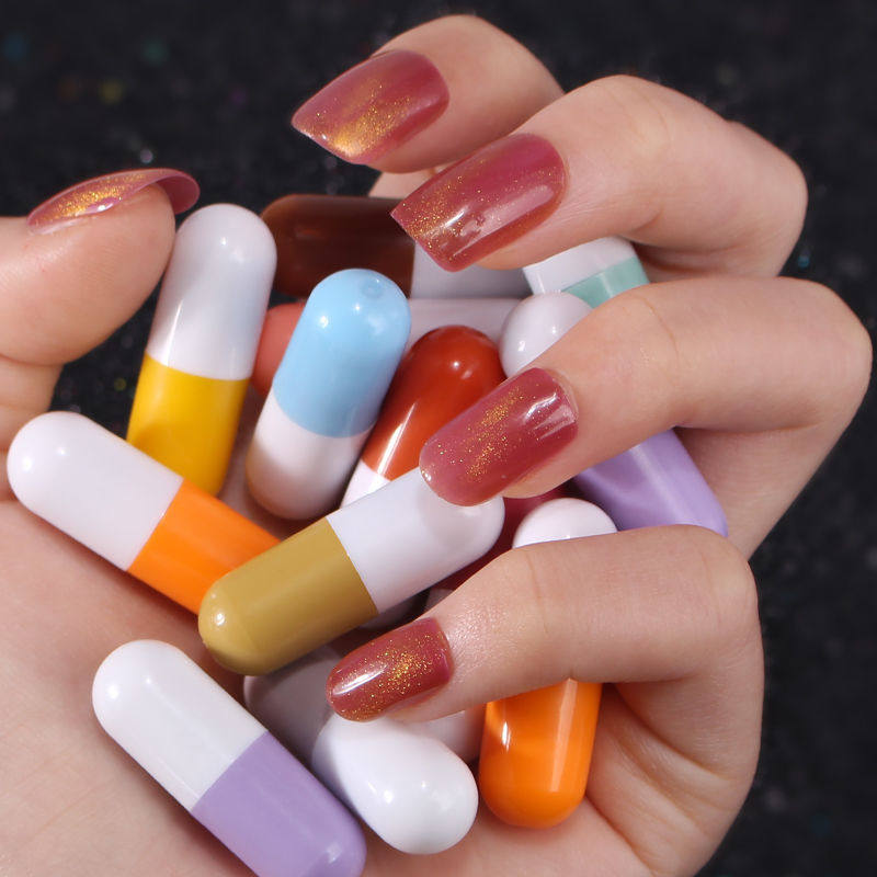 抖音迷你胶囊口红套装学生可爱少女创意药丸唇膏