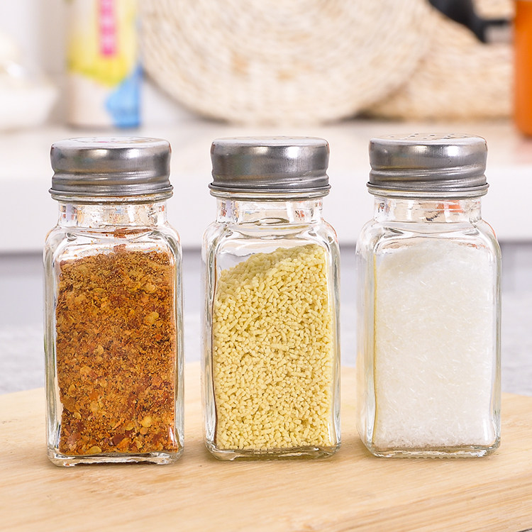 调料厨房玻璃调味瓶烧烤胡椒粉瓶装盐鸡精味精调味瓶罐