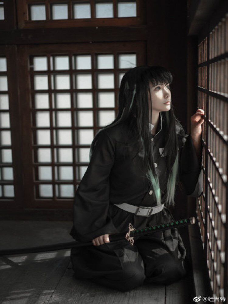 鬼灭之刃cos 鬼杀队队服霞柱时透无一郎cosplay服装