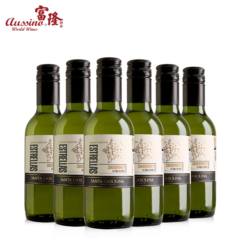 6支进口富隆胜卡罗霞多丽白葡萄酒整箱1875ml智利原装富隆红酒