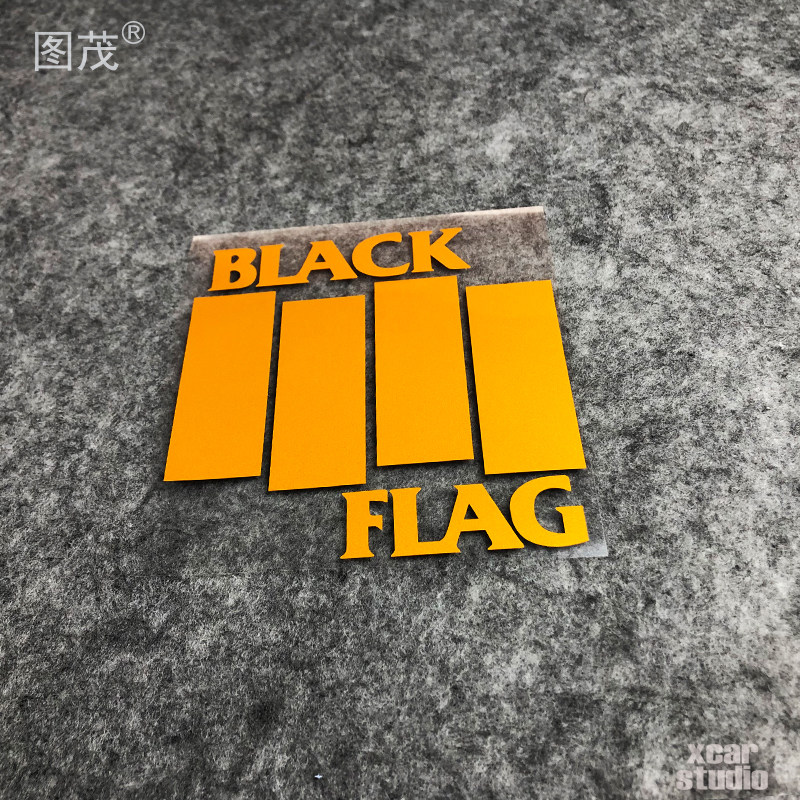 blackflag铁杆黑旗美国朋克乐队电动车汽车电脑汽车装饰贴