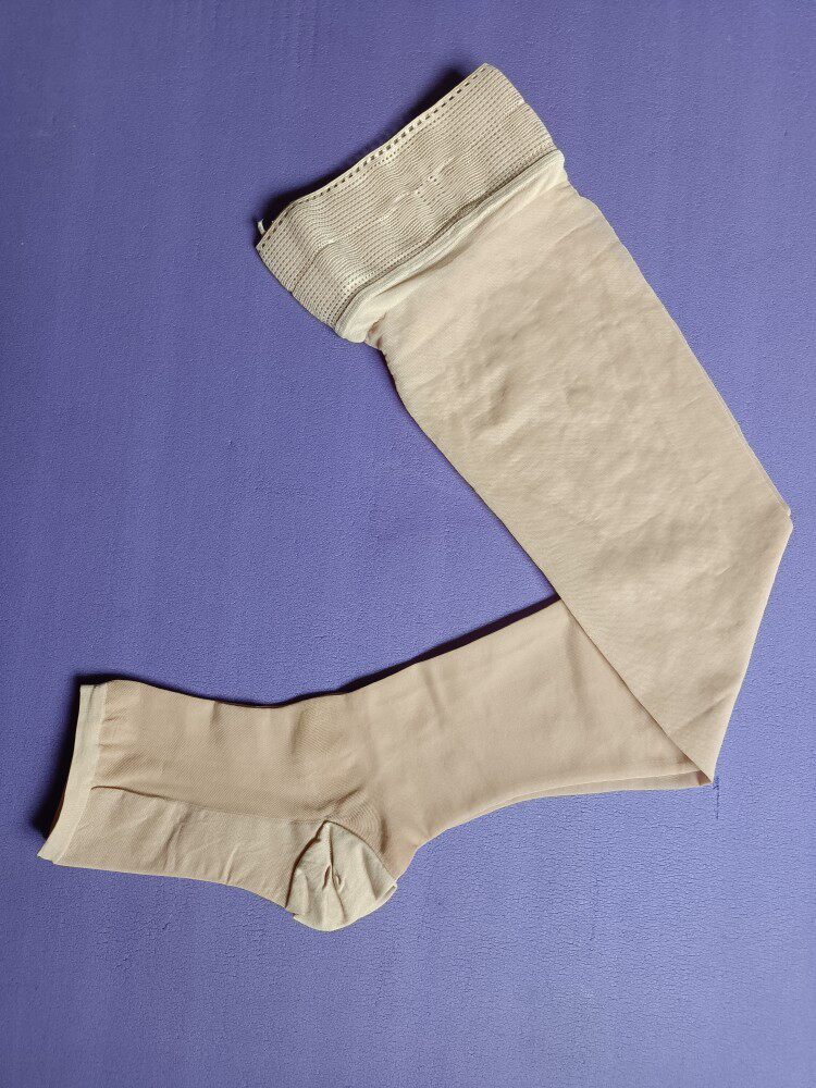 进口超薄医院同款正品长筒弹力袜压力抗栓带梯度压力超薄透气