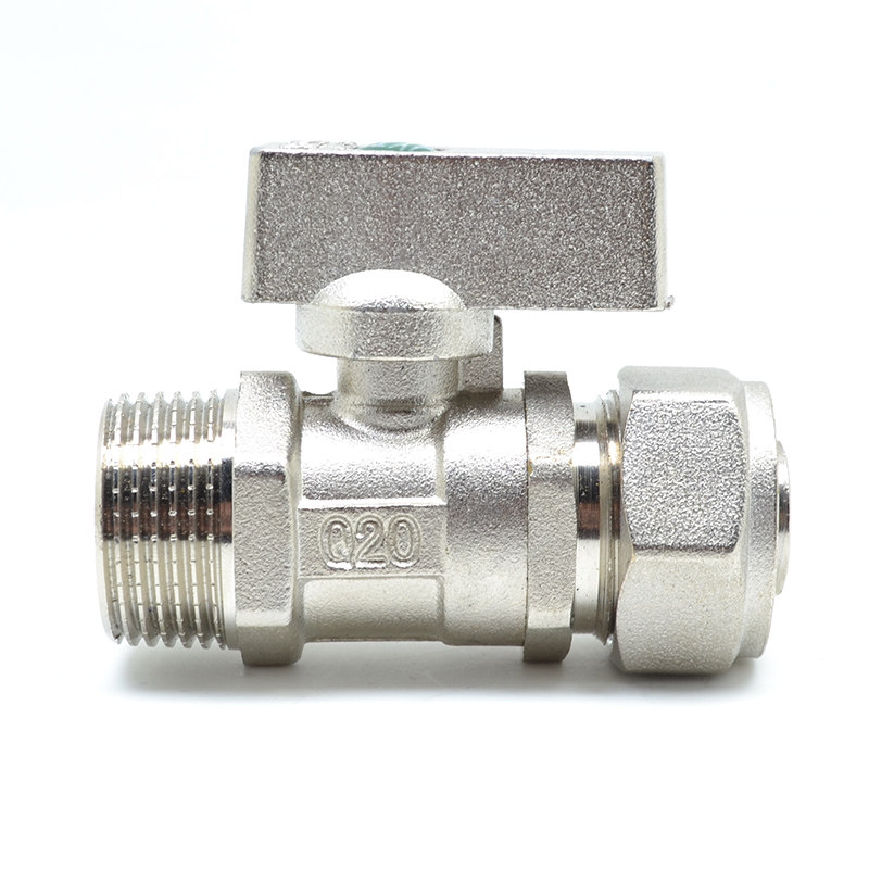 盾运铝塑管球阀门开关热水器暖气片温控阀卡套地暖球阀