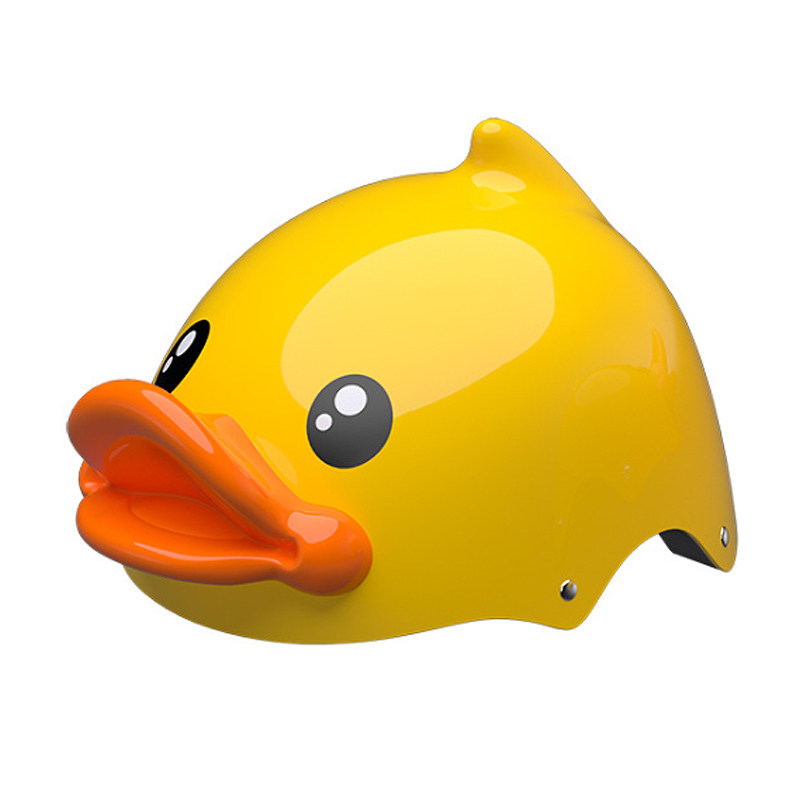 小黄鸭儿童头盔轮滑护具滑板溜冰自行车平衡车防头盔