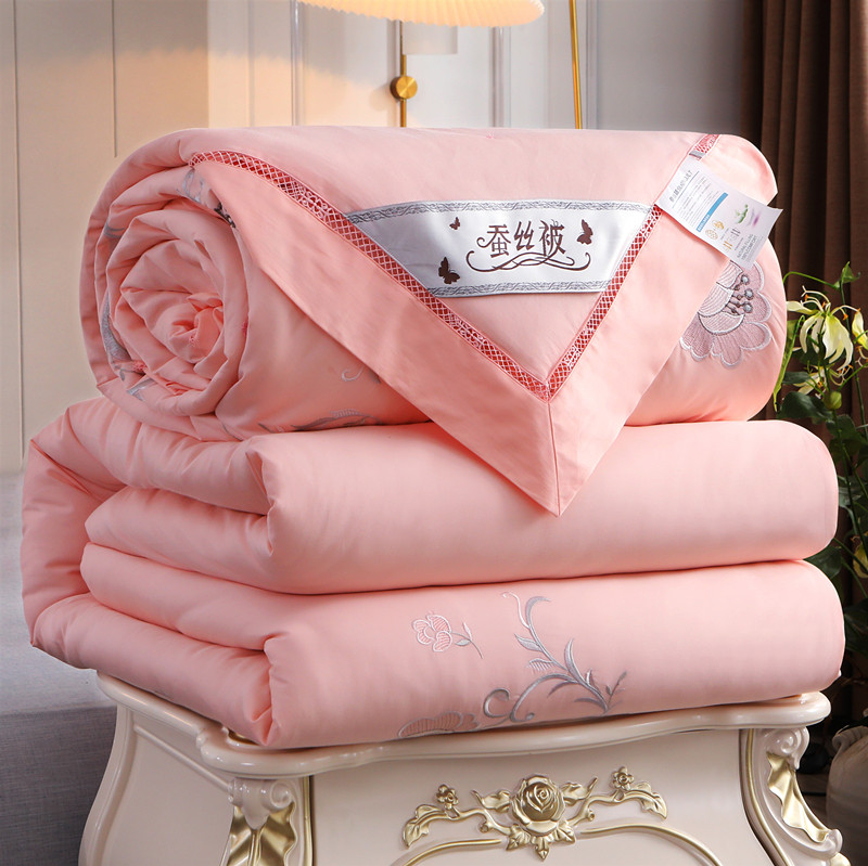 蚕丝桐乡100桑蚕春秋加厚结婚全棉手工蚕丝被
