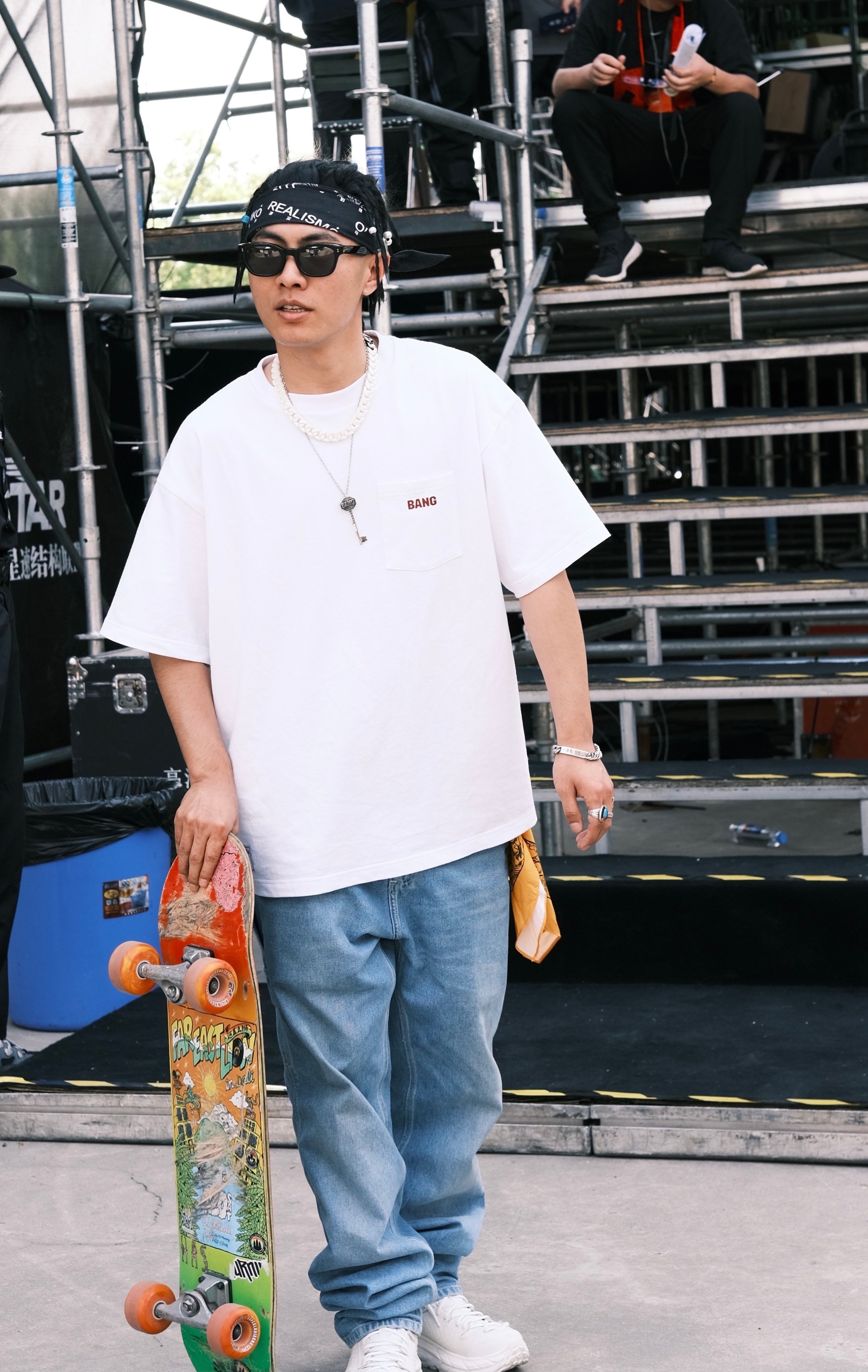 bang刘聪同0731csc系列手势印花情侣潮流街头短袖t恤