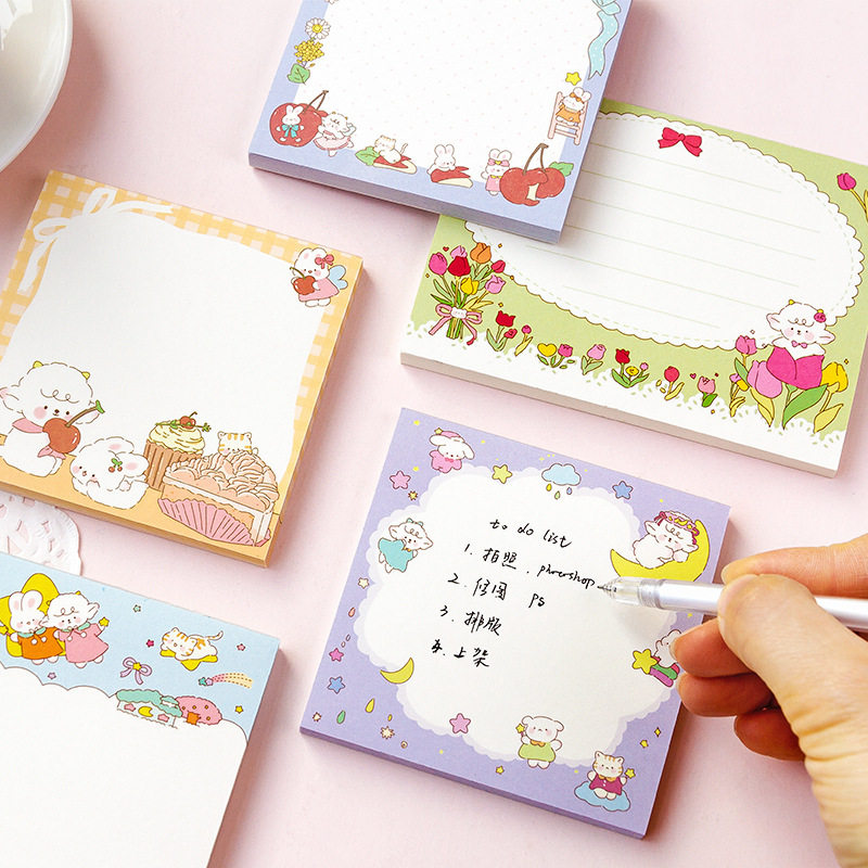 寄语方形便签本甜度满分卡通可撕留言纸记记事便签本