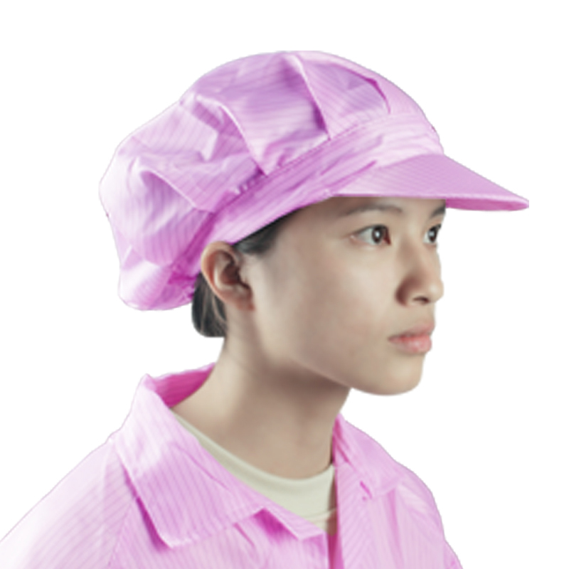 防静电蓝色灰尘帽子劳保防尘大工车间工作帽男头部防护用品