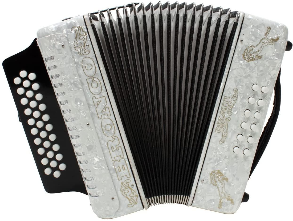 海外代购rizattibroncorb31fw全音阶手风琴白色bbeb手风琴