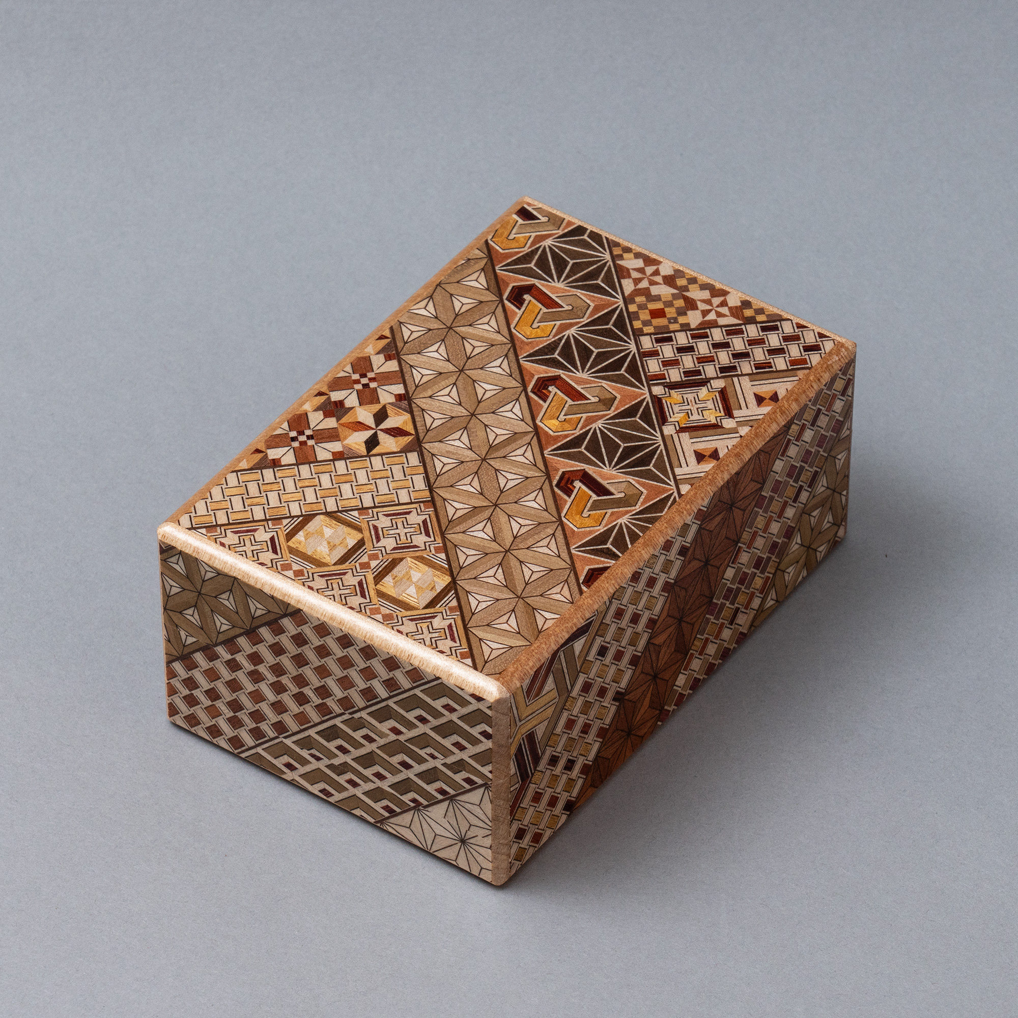 寄木细工日本本手复古实木拼花益智puzzle机关解锁