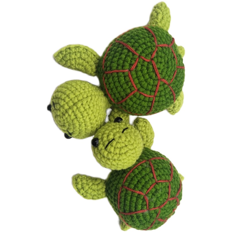 成品毛线玩偶公仔小乌龟礼物手工编织挂件钩针创意玩偶