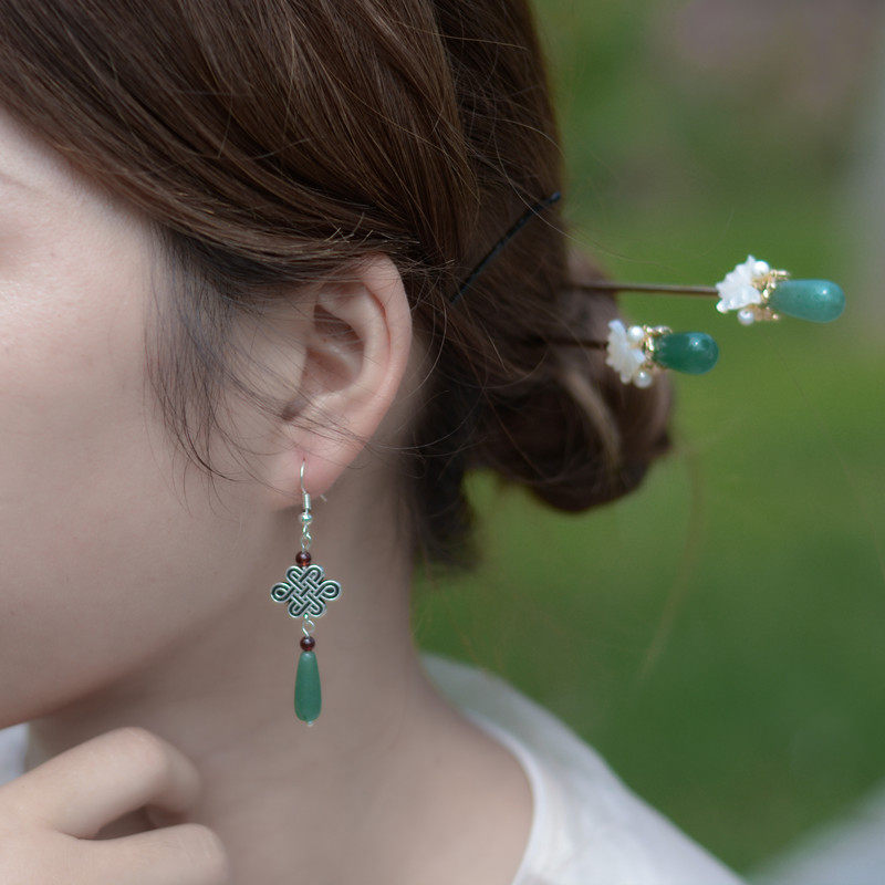 耳环古风复古2020年新款潮气气质流苏旗袍耳饰耳环