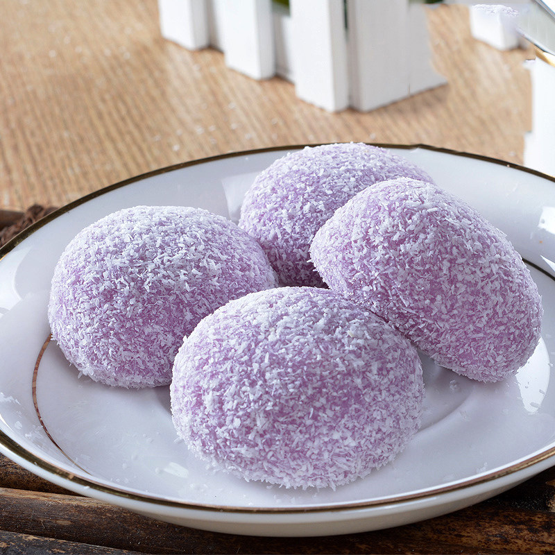 亚洲之星星洋风椰蓝莓大福500g20枚传统糕点传统中式糕点