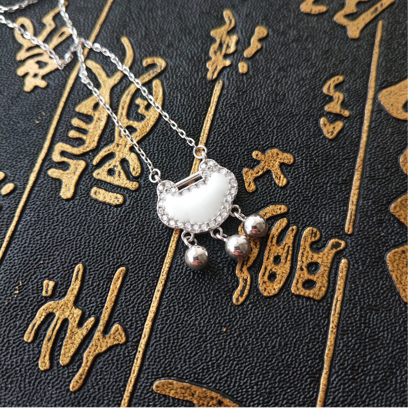 母乳胎毛吊坠纪念品diy自制纯银项链胎发婴儿胎毛挂坠