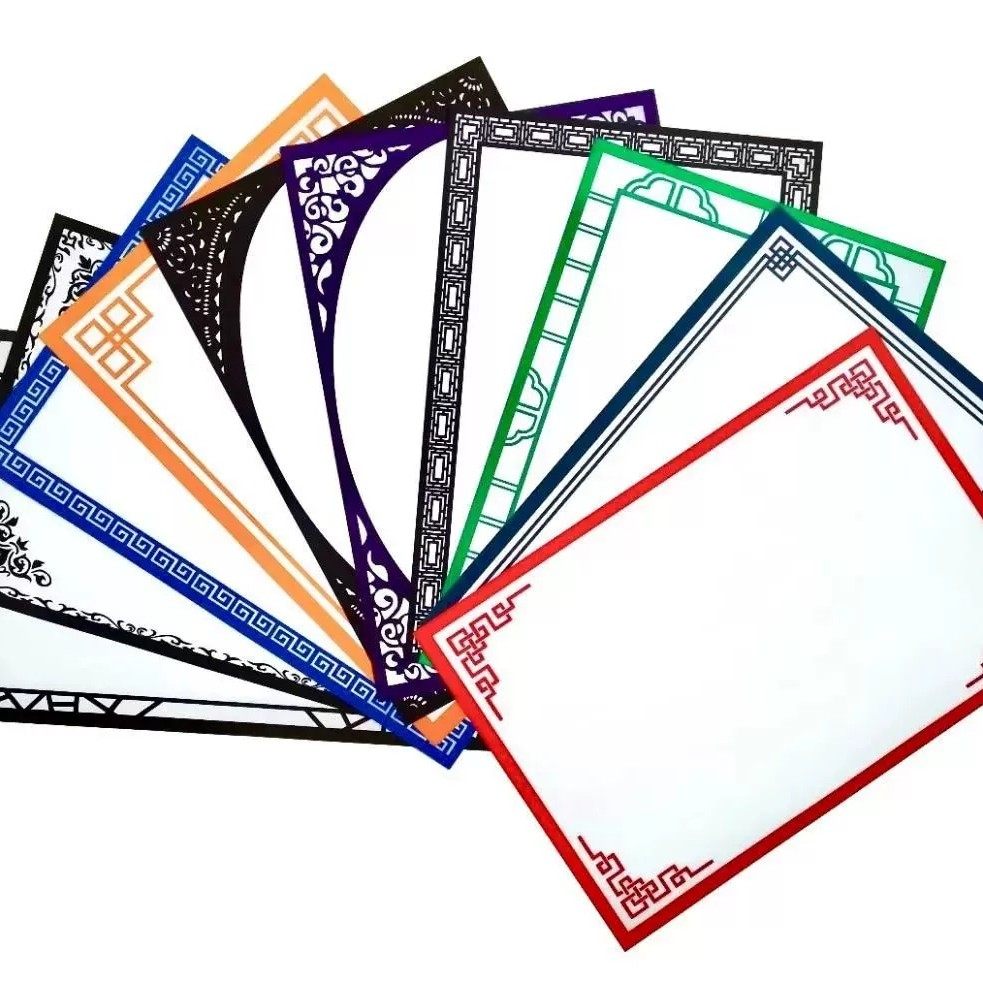 卡纸边长33cm裱框裱边装饰装裱镜片镜面画室书法用纸