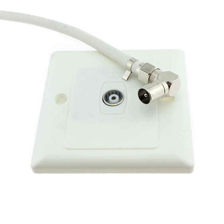 母转tv公制头转有线电视插头rf直角tv机顶盒f头