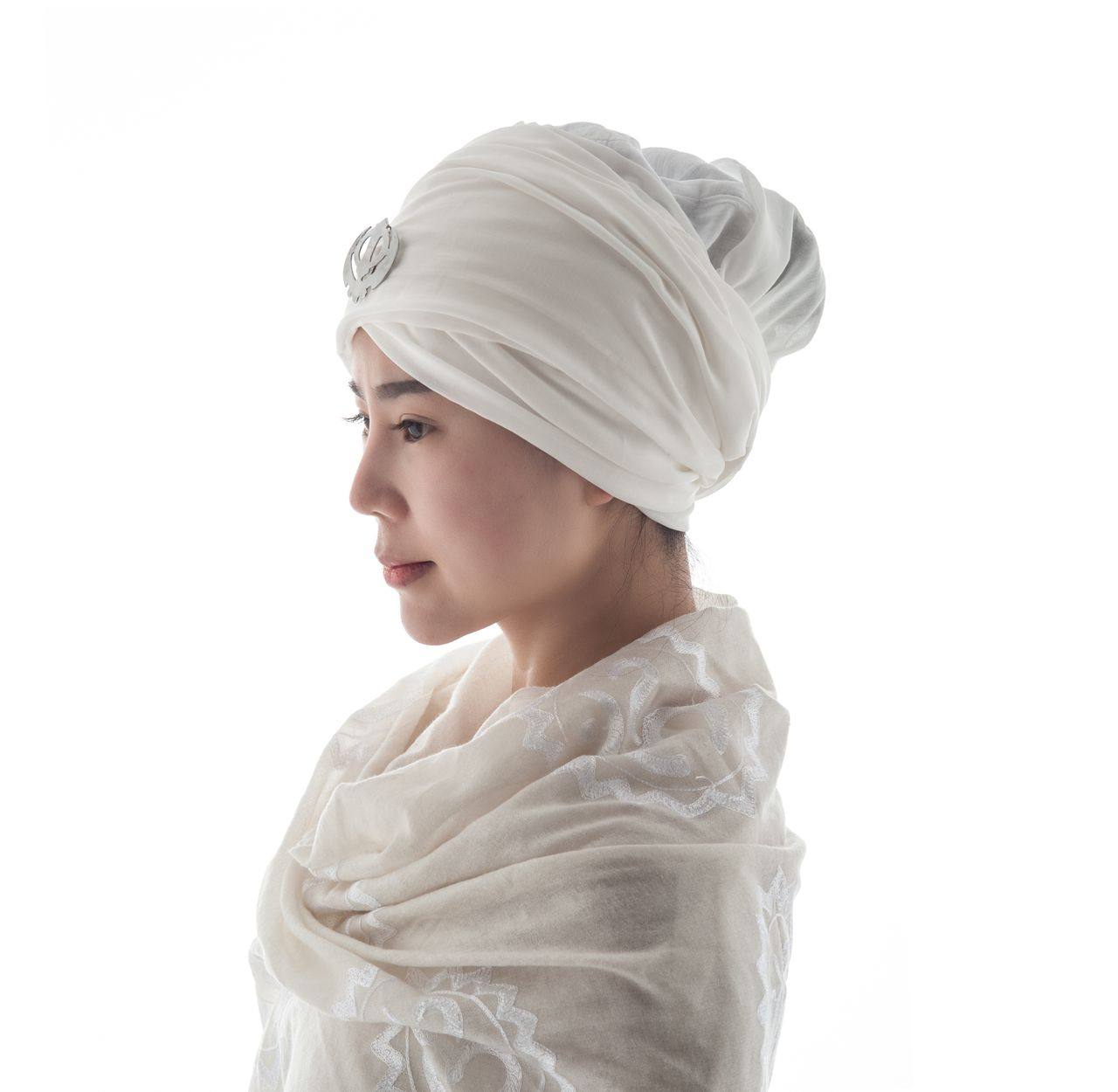 印度昆达里尼大师瑜伽纯棉头巾包头披肩围巾瑜伽发带