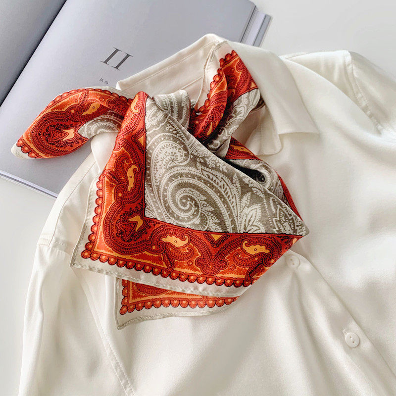 映画法式领巾ins百搭网红丝巾小丝围巾装饰围巾