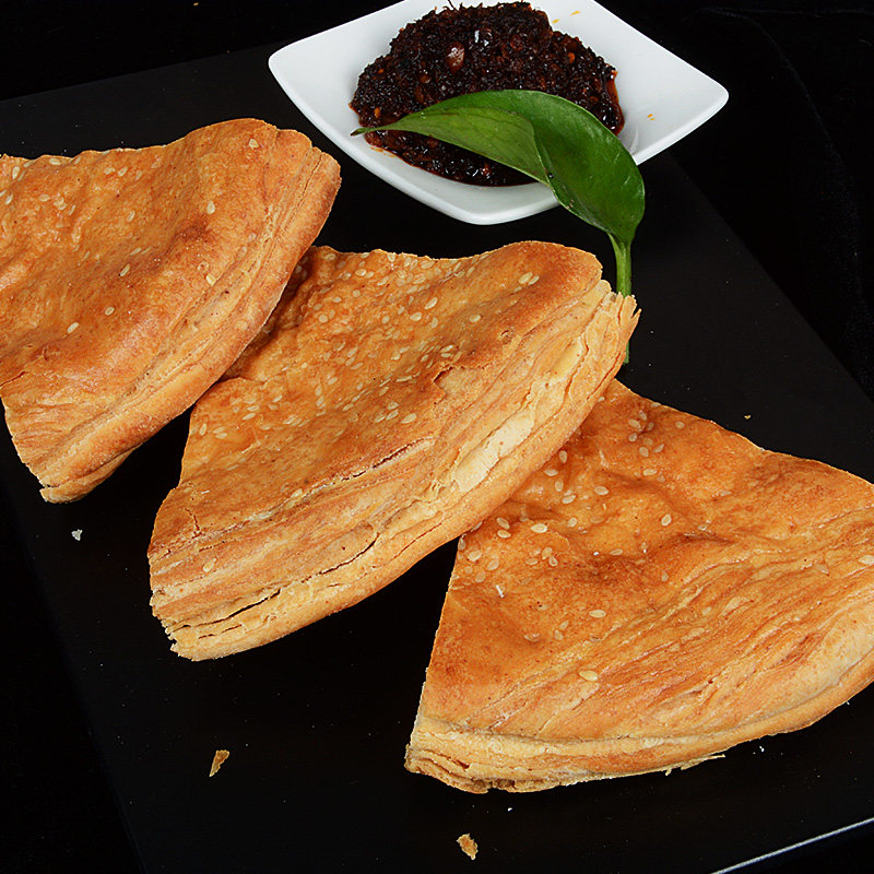 祁胖女人 陕西八大怪 油酥锅盔 宝鸡手工精制特产小吃3份包邮