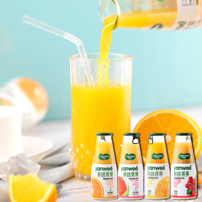 裸价临期特卖品牌复合果汁饮料芒果橙味早餐饮料含乳饮料