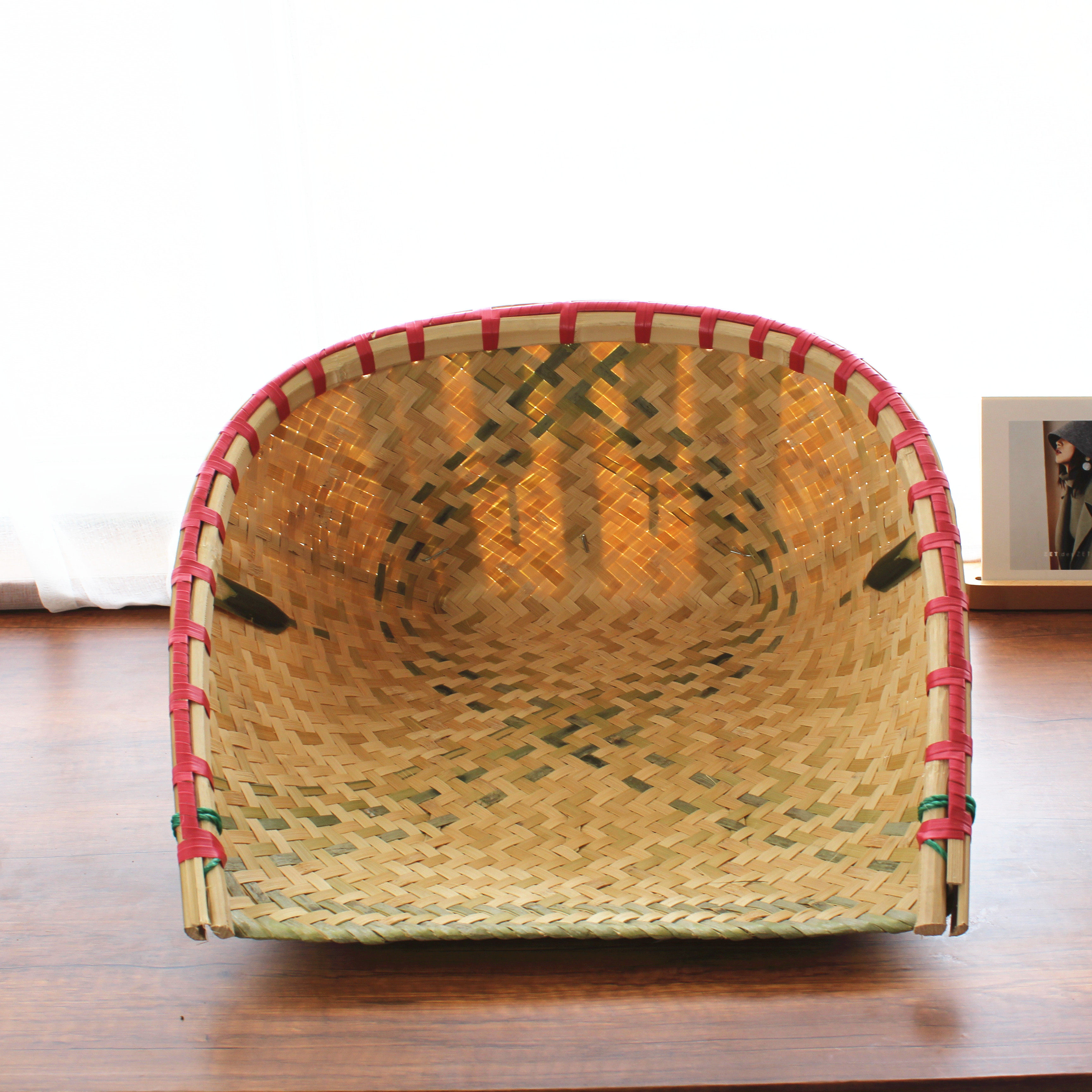 簸箕手工工大粪箕畚箕畚斗菜筐箩筐竹编筲箕竹编