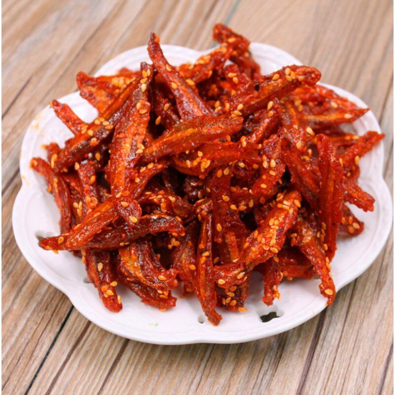 北海特产 香辣小鱼仔500g 麻辣鱼仔小鱼干大包装特产